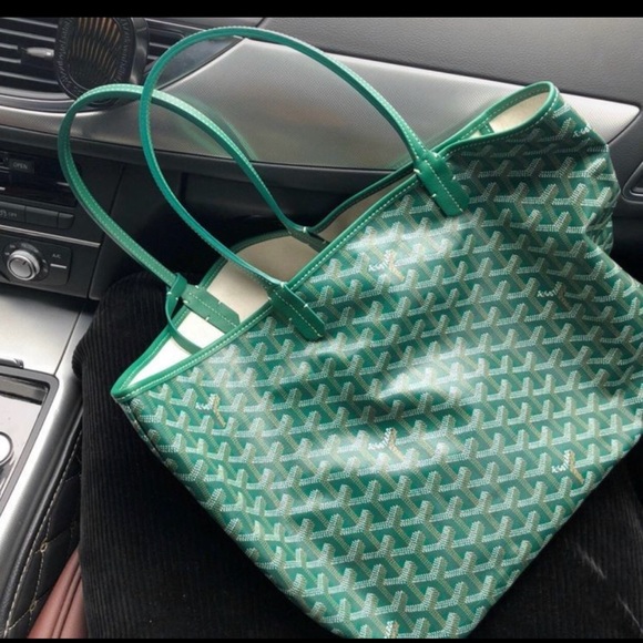 Green Goyard Saint Louis Shoulder Tote Bag - Picture 2 of 9